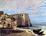 Gustave Courbet The Cliffs of tretat After the Storm painting